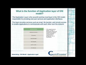 What is the function of Application layer of the OSI model?