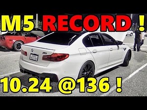F90 BMW M5 WORLD RECORD !! 10.24 @ 136 mph - RoadTest®