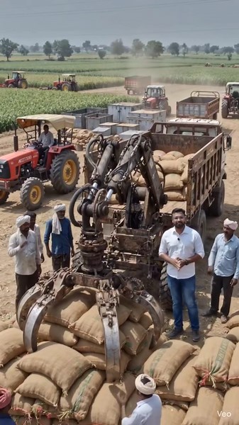 टेक जुगाड़ Hydraulic Scrap 😳Robot: Heavy Load Farming Machine#shorts #trending #motivation #desi