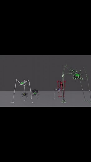 the machines #wotw #tripods #jeffwaynesthewaroftheworlds #fyp #gummybear invincible wobbly animation thanks to @D-boi Vids for the models again