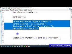 Crear usar contadores y acumuladores en JAVA PARTE 1/2
