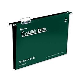 Crystalfile Extra Foolscap Suspension Files 50mm Capacity Pack of 25