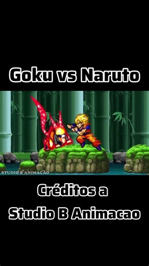 Goku vs Naruto parte 3 #criscraftmc #viralshort #anime #animation