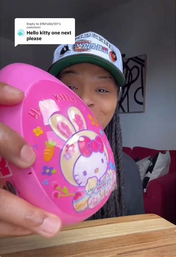 Replying to @BfbFoldy101 Hello Kitty candy filled Easter Egg with stickers from Five Below @Five Below @hellokitty