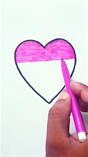 Love Heart Drawing | shorts #heart #drawing #trending