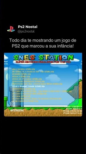 Snes station para la ps2 fue el primero y mejor emulador para jugar games snes