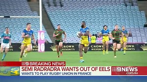 BREAKING NEWS: The Parramatta Eels and Australian International star Semi Radradra has walked out on the club. #9News | 9 News