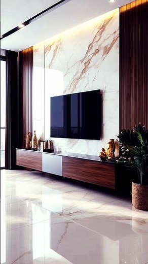 Luxury TV Showcase Design Inspiration 🪄 | Home Decor | #Shorts #shortvideo