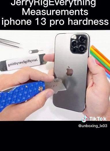 The test for jerryrigeverything#unboxing #iphone #foryou #iphone13