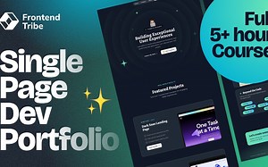 构建令人惊叹的 React 作品集：Next.js、Tailwind 和 CSS 动画 | 完整课程