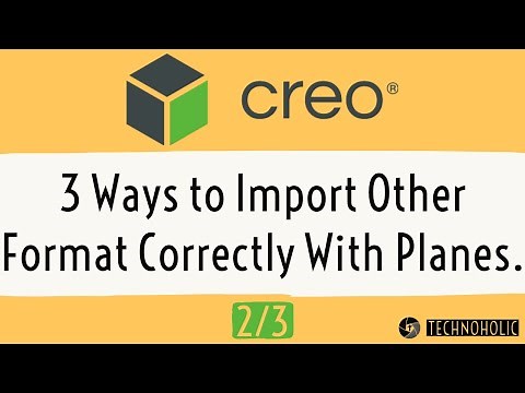 Creo Import Geometry Using Import Feature | creo parametric tutorial