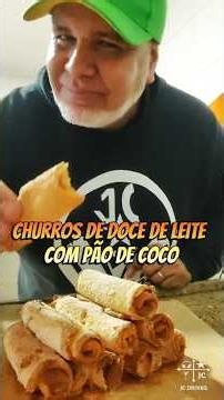 Churros de doce de leite com pão de coco 🥥Pão de coco, doce de leite, açúcar, canela e Air Fryer.