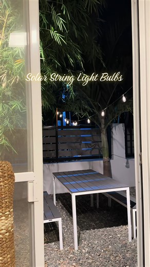 Solar String Light Bulbs for Waterproof Outdoor Decor