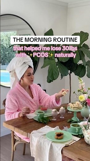 The morning routine that helped me lose 30lbs with PCOS! 💖