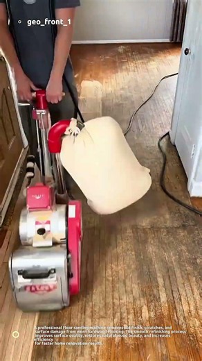 “Watch This Old Hardwood Floor Come Back to Life! ✨🪵 Satisfying Floor Sanding Process”