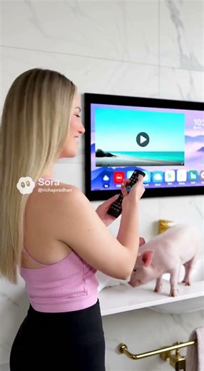 Soulaca 22 inches Magic Smart Mirror LED TV for Bathroom Waterproof Shower Television WiFi Bluetooth