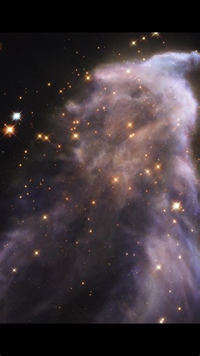 Happy #Halloweekend! 👻 The Ghost Nebula’s flowing veils of gas and dust might make it look like a haunting sight…But in reality, this is just hydrogen that is being bombarded by ultraviolet radiation from a nearby, blue-giant star called Gamma Cassiopeiae (not seen in this Reel). This star gives off as much energy as 34,000 Suns! Located 550 light-years away, the Ghost Nebula resides in the constellation Cassiopeia. Music credit: “All Hallows” by Wendell Yuponce [ASCAP] via ZFC Music [SESAC] an