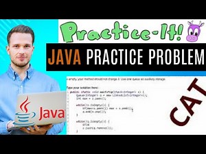 Java Practice It | Exercise 14.21: maxToTop | Collections, #stacks and #queues stack queue