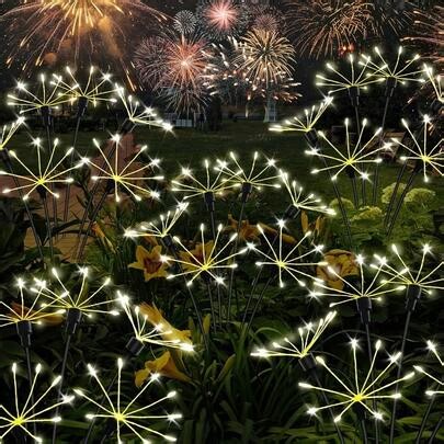1pc 60-LED Solar Powered Meteor Shower Lights, Solar Powered Outdoor Fairy String Lights For Garden, Pathway, Patio, 2 Lighting Modes, Suitable For Hotel, Garden, Yard, Walkway Decoration | SHEIN