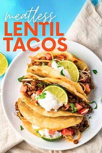 Meatless Lentil Tacos (Vegan Tacos Option)
