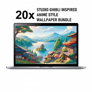 20 Anime Studio Ghibli Style, Countryside, Small Town Desktop Wallpaper Bundle, Nostalgic Vibes - Macbook, Windows, Commercial Use Allowed - Etsy