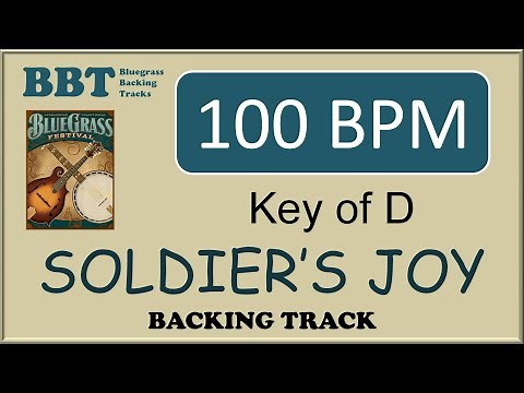 Soldier's Joy - 100 BPM bluegrass backing track
