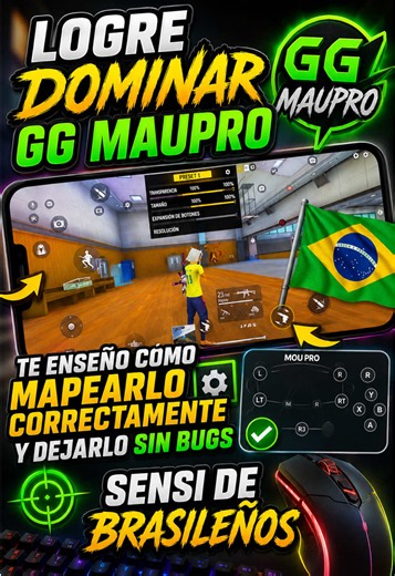¡Hola, soy Parka! 👋 Después de muchas pruebas, logré dominar el GG Mouse 3 y quiero compartir contigo la configuración que realmente funciona. En este video te enseño cómo mapear correctamente la nueva actualización del GG Mouse 3, sin bugs, con una configuración optimizada y una sensibilidad inspirada en la de jugadores brasileños para que mejores tu precisión y rendimiento. Si quieres sacarle el máximo provecho a tu dispositivo y evitar errores al configurarlo, este video es para ti. ¡Vamos a