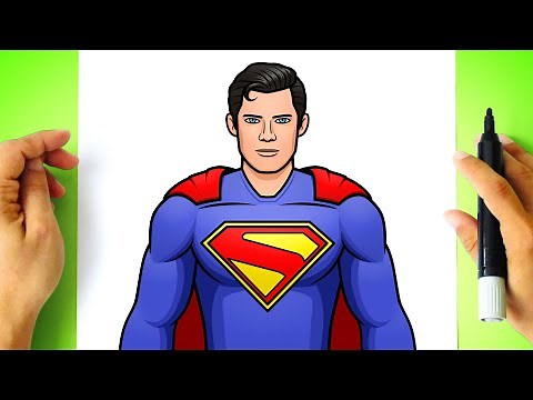 How to DRAW SUPERMAN step by step
