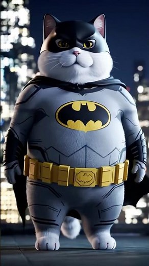 Batman Cat – The Cutest Dark Knight Ever! 🐱🦇#BatmanCat #CatBatman #CatSuperhero