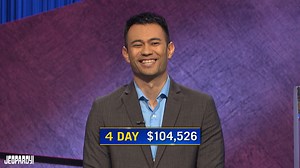 773K views · 10K reactions | Ryan secures his 4th win in a row with a very "Holzhauer-esque" wager! | Jeopardy! | Facebook