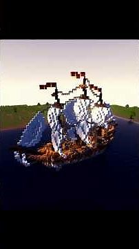 You WONT Believe This Minecraft Ship Build! #shorts #minecraft