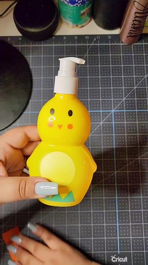 Blinged soap dispenser?! Sure why, not? 🤭 Found this cute Spring Chick at Dollar Tree and made him ✨️CUTER✨️ #nothingissafe #hiimback #rhinestones #blingsoapdispenser #dollartreefinds #dollartreediy #blingchick