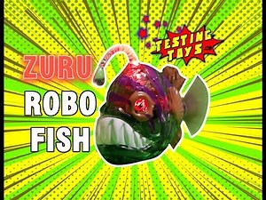 ZURU Robo Fish Water Play | Review Pt 3 Angler Robo Fish with TestingToys.com