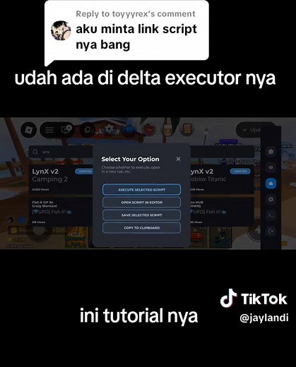 Tutorial Pasang Script di Delta Executor untuk Roblox