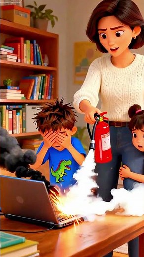 Mom’s Computer is Smoking! 😱💻