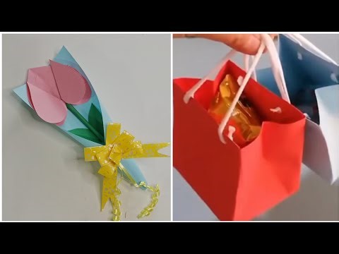 *"DIY Paper Flower Bouquet Tutorial | Easy Origami Flower & Gift Wrap for Beginners"*