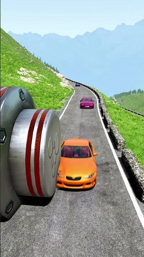 Epic crash Super CARS & Police Car CRASH INTO BOLLARDS - What Happens Next? BeamNG Drive