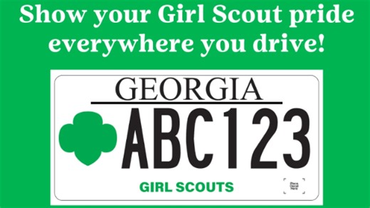 Georgia drivers can now reserve the Girl Scouts specialty plate