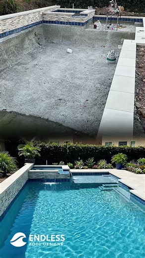 Your paradise, designed by us. 🌊✨ The difference is in the details. Check out this incredible transformation by Endless Pool Designs. Want your backyard to be our next success story? 📞 619-386-2316 #SummerVibes #PoolBuilder #ModernBackyard #TransformationTuesday #SanDiegoHome