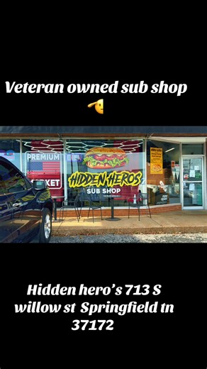 Finally got a chance to pull up to hidden hero’s ‼️ veteran owned sup shop in the heart of Springfield Tennessee great customer service delicious 😋 sub sandwiches ‼️🔥 #subs #chickensub #springfieldtennessee #springfield #fyp @HiddenHerosSubShop