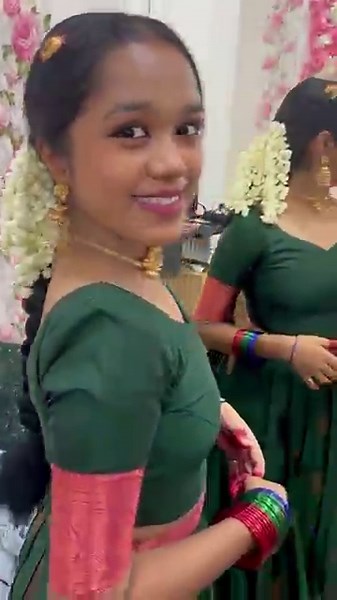 Traditional Bridal Hairstyle with Hanging Jasmine flower tutorial …. It’s simple and beautiful 🥰