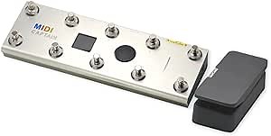 Paint Audio MIDI Captain Foot Controller with Dual Outputs Expression Pedal Support all PC/CC/Note commander 10 Foot Switches
