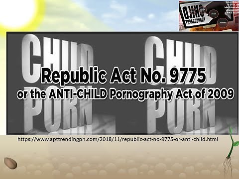 Republic Act No 9775 Child Pornography Act of 2009