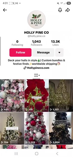 Beware of Christmas Tree scams on Tik Tok! This Holly Pine Co just steals videos from normal people's tik tok pages and claims it to as their products that you can buy. People have messaged me to tell me that they fell for it after I shared that they stole my video of my candy tree. #hollypineco #scam