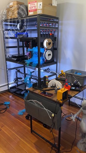 3D Printer Fail: Colorful Filament Disaster