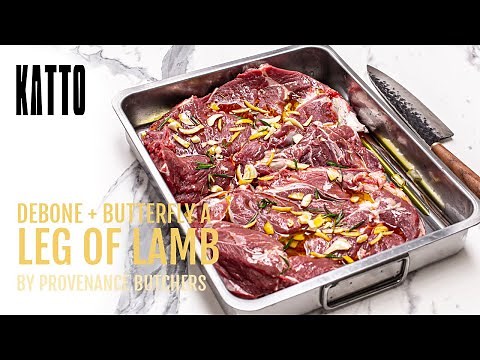 How to Debone + Butterfly a Leg of Lamb | Katto Knives