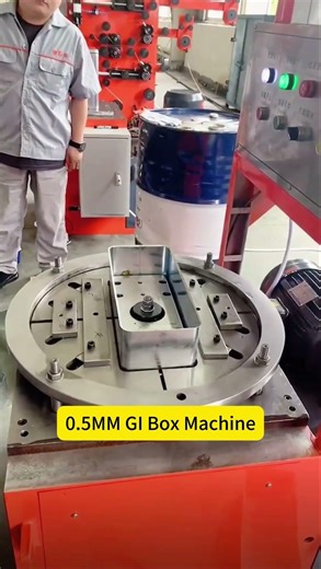 0.5MM Galvanized Iron Steel Bullet Box Making Machine