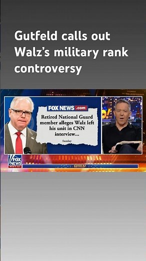 Greg Gutfeld: Walz could 'win the coward vote' with this