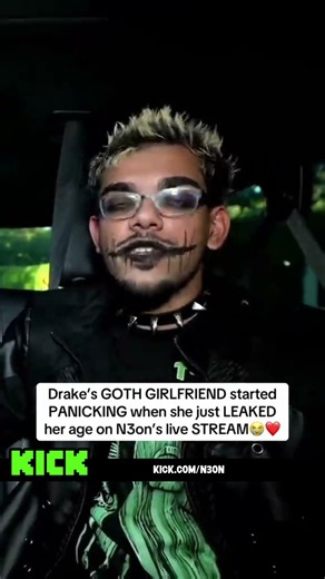 Drake’s Goth Girlfriend LEAKS Her Real Age On N3on’s Live Stream 😭❤️
