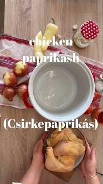 Hungary on a plate: Easy & quick chicken paprikash 🇭🇺🍗 #Hungary #Hungarian #hungarianfood #recipe